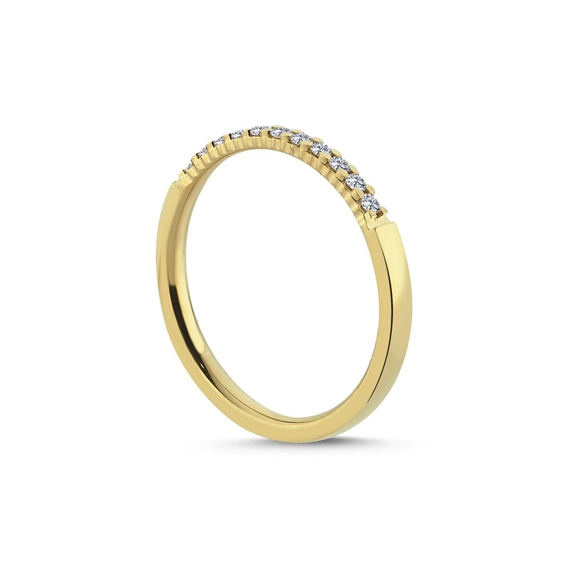 Diamantring i 14 kt. guld m 0,16ct brillant A2471 2